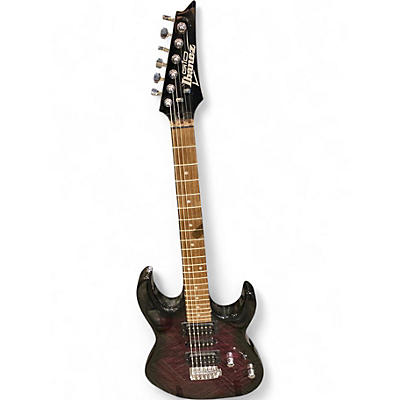Used Ibanez Gio GRX70QA Trans Violet Suburst Solid Body Electric Guitar