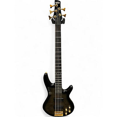 Used Ibanez Gio GSR205PC  Transparent Black Electric Bass Guitar