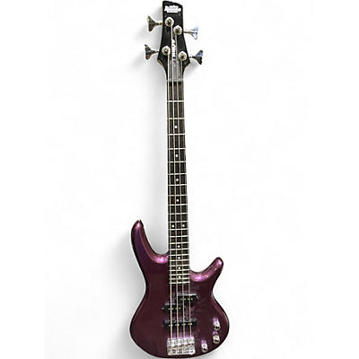 Used Ibanez Gio Mikro Purple Electric Bass Guitar