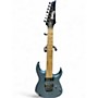 Used Ibanez Grg7221m Ice Blue Metallic Solid Body Electric Guitar Ice Blue Metallic