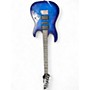 Used Ibanez Grx70qa Blue Solid Body Electric Guitar Blue
