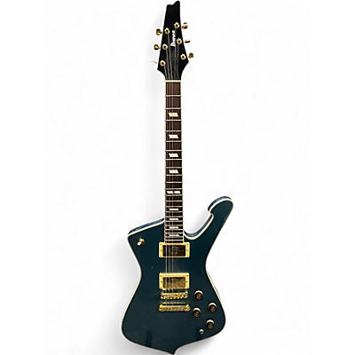 Used Ibanez ICEMAN Metallic Blue Solid Body Electric Guitar
