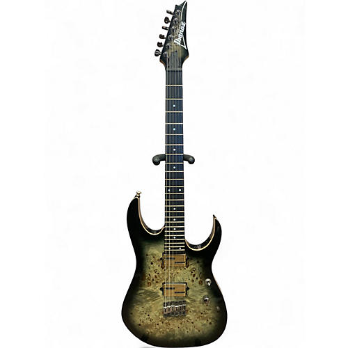 Used Ibanez IRG1121PB Black Charcoal Burst Solid Body Electric Guitar Black Charcoal Burst