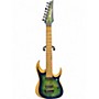 Used Ibanez IRON LABEL RGDIX7MPB Trans Blue Solid Body Electric Guitar Trans Blue