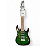 Used Ibanez Ibanez GRX70QA GIO RX  Transparent Green Burst Solid Body Electric Guitar Transparent Green Burst