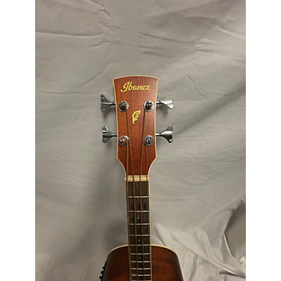 Ibanez Used Ibanez Ibanez PNB14EOPN Parlor Bass Natural Brown Acoustic Bass Guitar