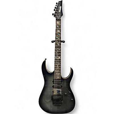 Used Ibanez J CUSTOM RG8870 Trans Black Solid Body Electric Guitar