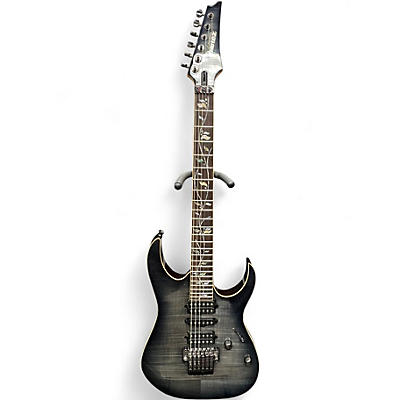 Used Ibanez J Custom RG8570Z Black Solid Body Electric Guitar