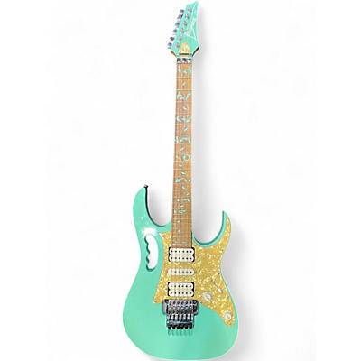 Used Ibanez JEM70V Steve Vai Signature Signature Green Solid Body Electric Guitar