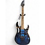 Used Ibanez JEM77P Blue Floral Pattern Solid Body Electric Guitar Blue Floral Pattern