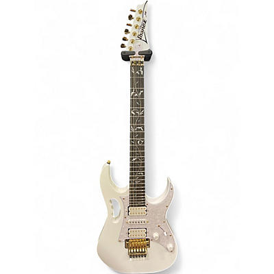 Used Ibanez JEM7V Steve Vai Signature WHITE Solid Body Electric Guitar