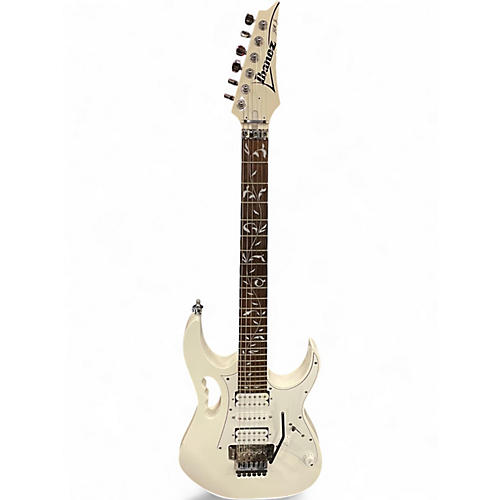 Used Ibanez JEMJR Arctic White Solid Body Electric Guitar Arctic White