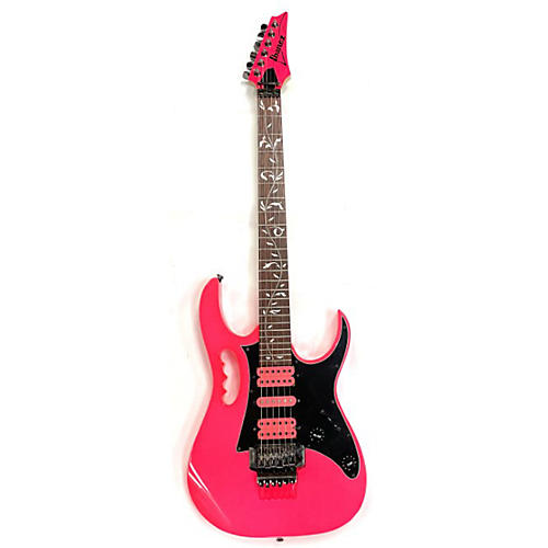 Ibanez Used Ibanez JEMJR Pink Solid Body Electric Guitar Pink