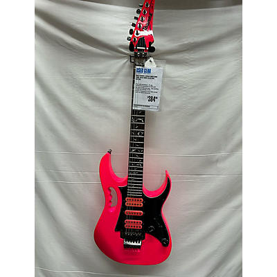 Ibanez Used Ibanez JEMJR Shocking Pink Solid Body Electric Guitar