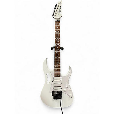 Used Ibanez JEMJR Steve Vai Signature JEM Series White Solid Body Electric Guitar