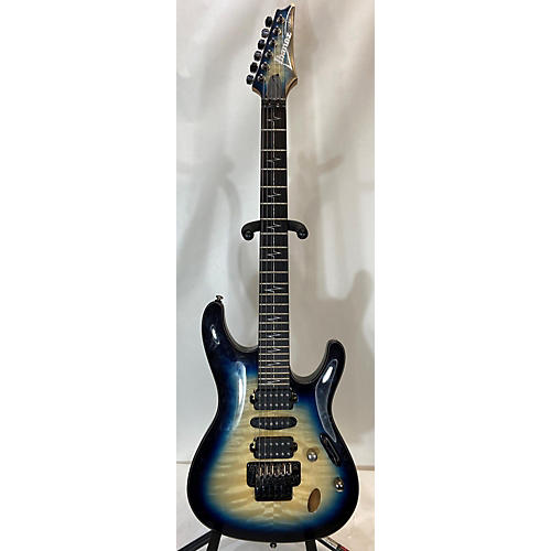 Ibanez Used Ibanez JIVAJR Blue Burst Solid Body Electric Guitar Blue Burst