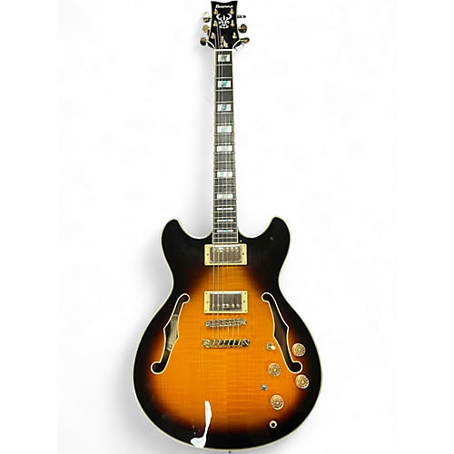 Used Ibanez JOHN SCOFIELD JSM10VYS Vintage Sunburst Hollow Body Electric Guitar Vintage Sunburst