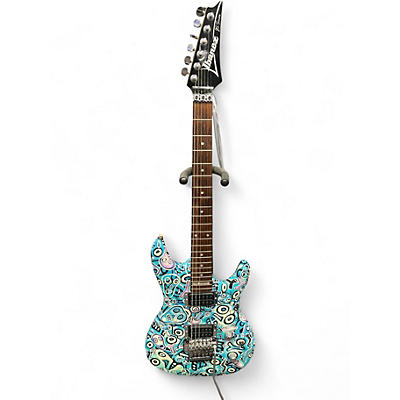 Used Ibanez JS100 Joe Satriani Signature Blue Solid Body Electric Guitar