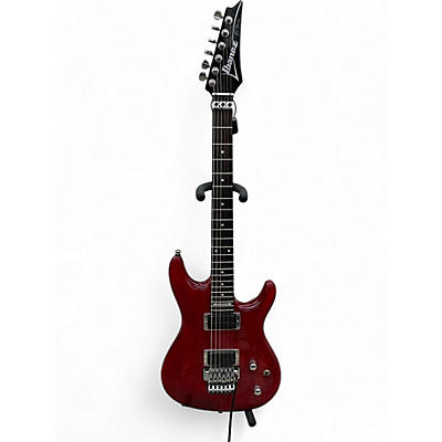 Used Ibanez JS100 Joe Satriani Signature Crimson Red Trans Solid Body Electric Guitar