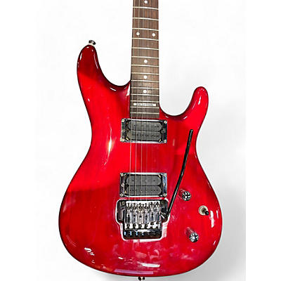 Used Ibanez JS100 Joe Satriani Signature Red Solid Body Electric Guitar