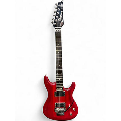 Used Ibanez JS100 Joe Satriani Signature Red Solid Body Electric Guitar