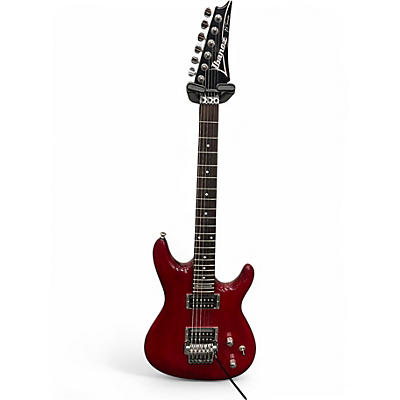 Used Ibanez JS100 Joe Satriani Signature red Solid Body Electric Guitar