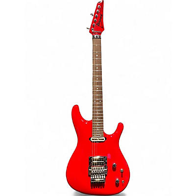 Used Ibanez JS2480MCR Joe Satriani Signature Metallic Red Solid Body Electric Guitar