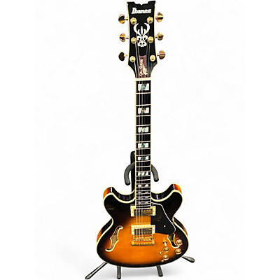 Used Ibanez JSM10 2 Color Sunburst Hollow Body Electric Guitar