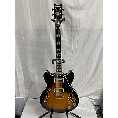 Ibanez Used Ibanez JSM10 John Scofield Signature Vintage Sunburst Hollow Body Electric Guitar