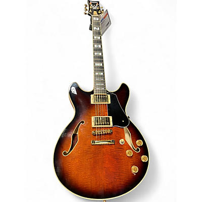 Used Ibanez JSM100VT Vintage Sunburst Hollow Body Electric Guitar