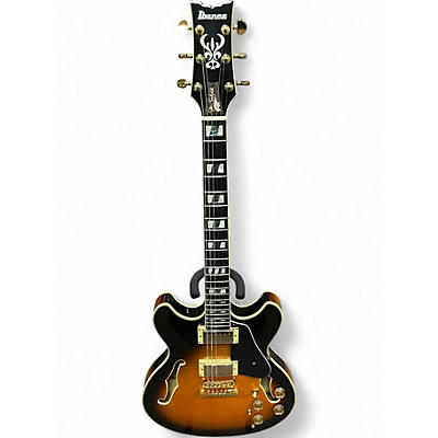 Used Ibanez JSM1O VINTAGE YELLOW SUNBURST Hollow Body Electric Guitar