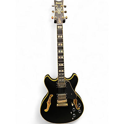 Used Ibanez JSM20 BKL Flat Black Hollow Body Electric Guitar