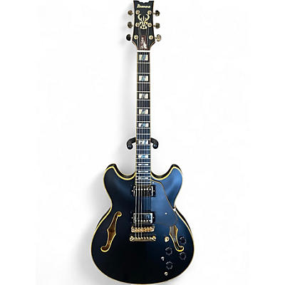 Used Ibanez JSM20 John Scofield Black and Gold Solid Body Electric Guitar