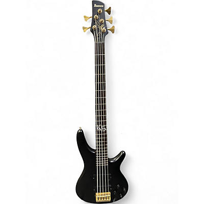 Used Ibanez K5 Fieldy Signature 5 String Black Electric Bass Guitar