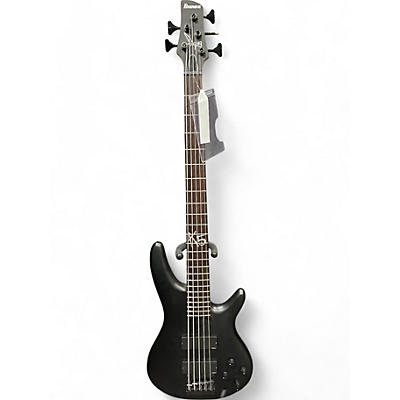 Ibanez Used Ibanez K5 Fieldy Signature 5 String Flat Black Electric Bass Guitar