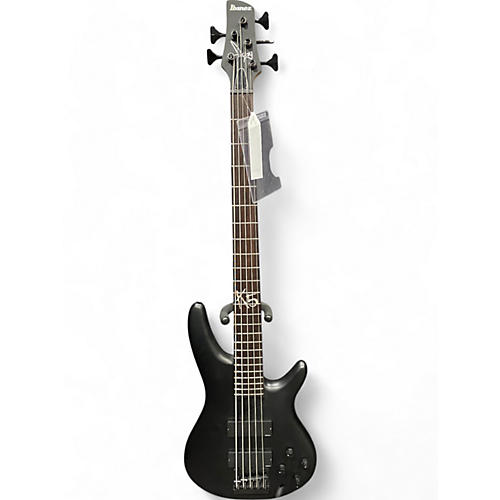 Ibanez Used Ibanez K5 Fieldy Signature 5 String Flat Black Electric Bass Guitar Flat Black