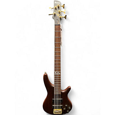 Used Ibanez K5 Fieldy Signature 5 String Walnut Electric Bass Guitar