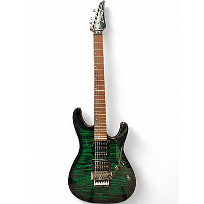 Used Ibanez KIKOSP3 Trans Green Solid Body Electric Guitar