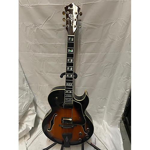 Ibanez Used Ibanez LGB30 George Benson Signature 2 Tone Sunburst Hollow Body Electric Guitar 2 Tone Sunburst