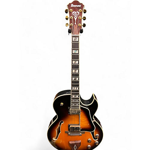 Ibanez Used Ibanez LGB30 George Benson Signature Vintage Sunburst Hollow Body Electric Guitar Vintage Sunburst