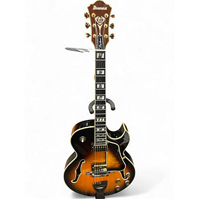 Used Ibanez LGB30 George Benson Signature Vintage Sunburst Hollow Body Electric Guitar