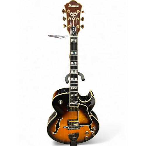 Used Ibanez LGB30 George Benson Signature Vintage Sunburst Hollow Body Electric Guitar Vintage Sunburst