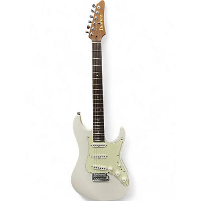 Used Ibanez LM1 Luca Mantovanelli Signature Luna White Solid Body Electric Guitar