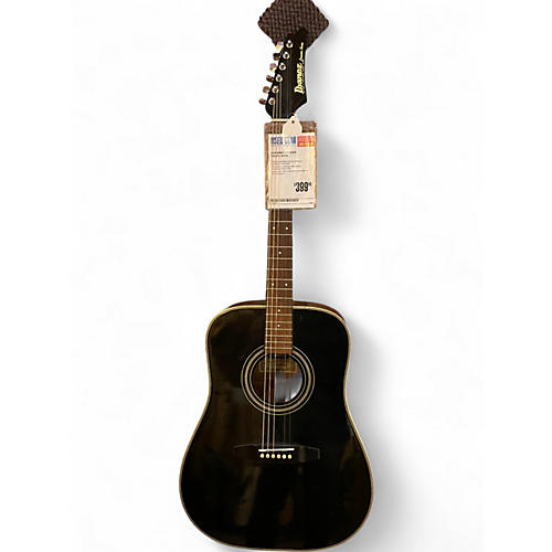 Used Ibanez LS300 Black Acoustic Guitar Black