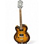 Used Ibanez Left Handed A55ltf Worn Brown Hollow Body Electric Guitar Worn Brown