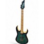 Used Ibanez MADE IN JAPAN PRESTIGE RG652AHMFX NEBULA GREEN BURST Solid Body Electric Guitar NEBULA GREEN BURST