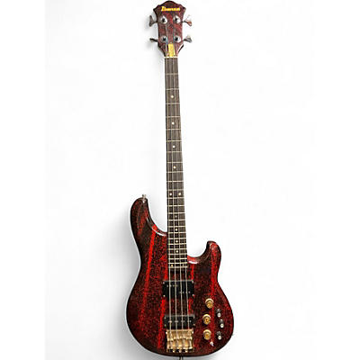 Used Ibanez MC-924 RED AND BLACK Electric Bass Guitar