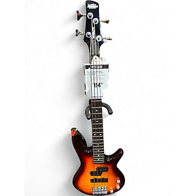 Used Ibanez  MIKRO GS 2 Tone Sunburst Electric Bass Guitar