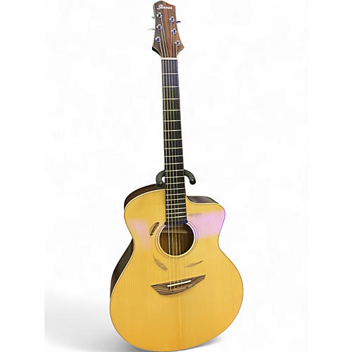 Used Ibanez PA300E Natural Acoustic Electric Guitar Natural