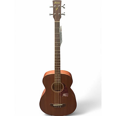 Used Ibanez PCBE12MH-OPN Mahogany Acoustic Bass Guitar
